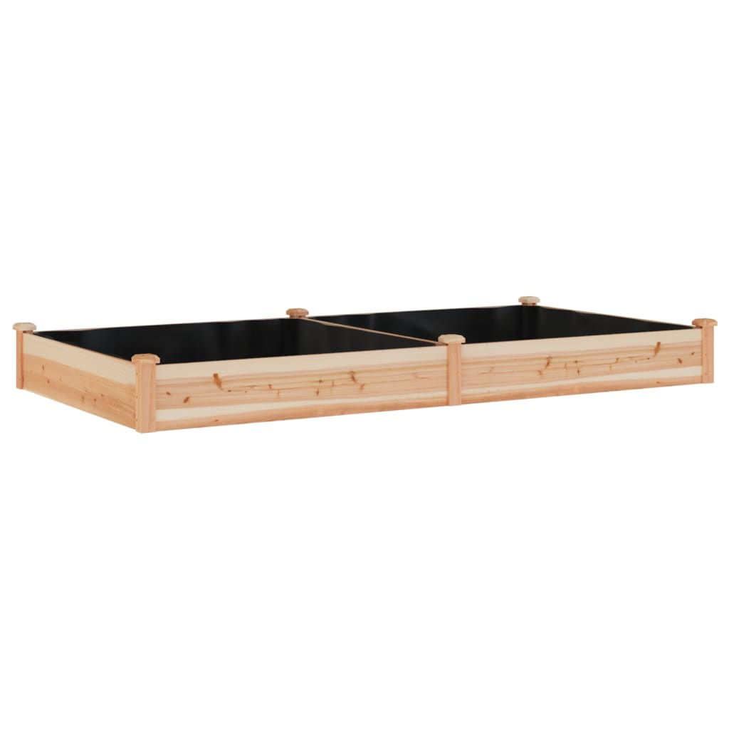Ζαρντινιέρα Υπερυψ. με Επένδυση 240x120x25εκ. Μασίφ Ξύλο Ελάτης