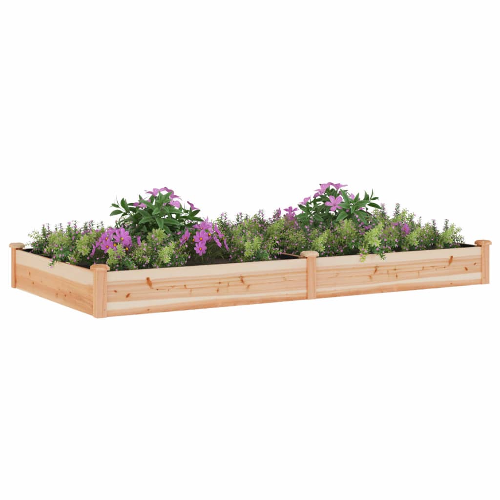 Ζαρντινιέρα Υπερυψ. με Επένδυση 240x120x25εκ. Μασίφ Ξύλο Ελάτης