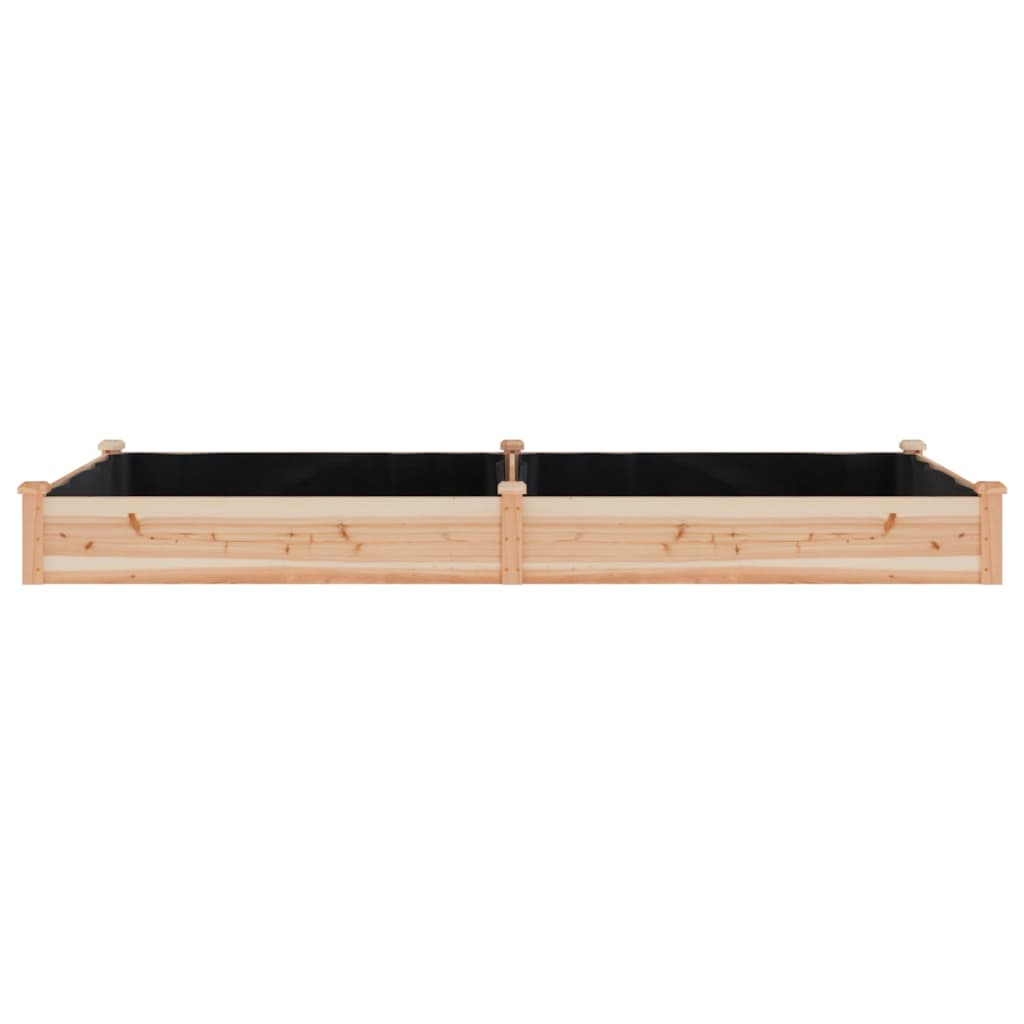 Ζαρντινιέρα Υπερυψ. με Επένδυση 240x120x25εκ. Μασίφ Ξύλο Ελάτης