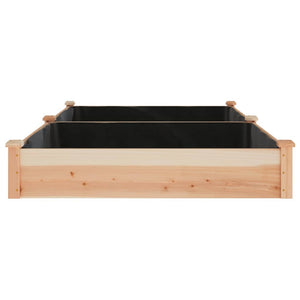 Ζαρντινιέρα Υπερυψ. με Επένδυση 240x120x25εκ. Μασίφ Ξύλο Ελάτης