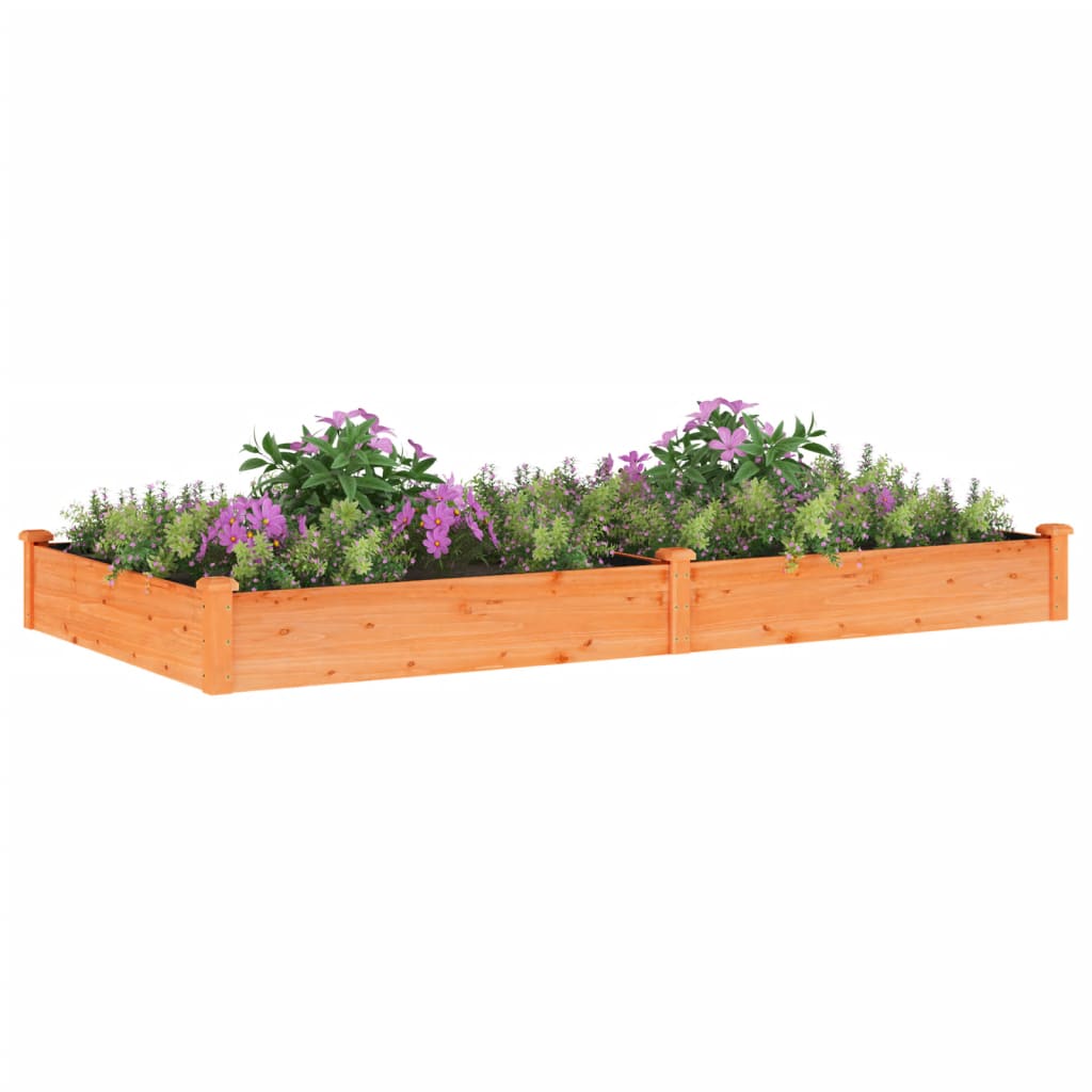 Ζαρντινιέρα Υπερυψ. με Επένδυση Καφέ 240x120x25 εκ. Μασίφ Ελάτη