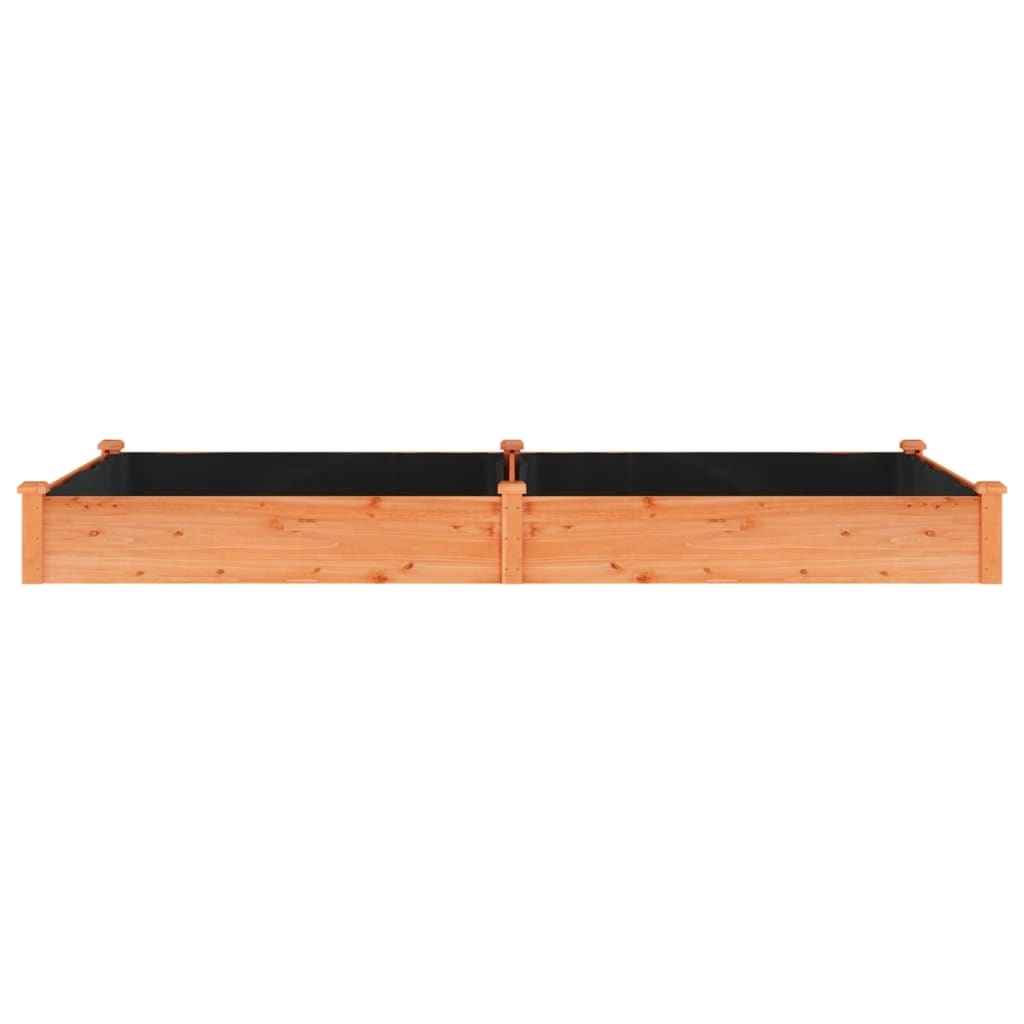 Ζαρντινιέρα Υπερυψ. με Επένδυση Καφέ 240x120x25 εκ. Μασίφ Ελάτη