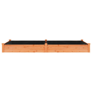 Ζαρντινιέρα Υπερυψ. με Επένδυση Καφέ 240x120x25 εκ. Μασίφ Ελάτη