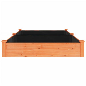 Ζαρντινιέρα Υπερυψ. με Επένδυση Καφέ 240x120x25 εκ. Μασίφ Ελάτη