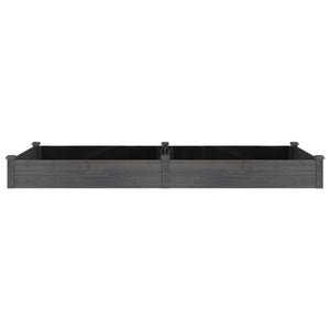 Ζαρντινιέρα Υπερυψ. με Επένδυση Γκρι 240x120x25 εκ. Μασίφ Ελάτη