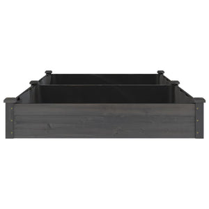 Ζαρντινιέρα Υπερυψ. με Επένδυση Γκρι 240x120x25 εκ. Μασίφ Ελάτη