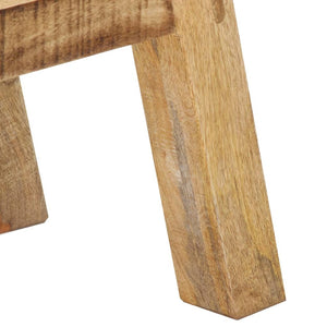 Μπουφές Καφέ/Μαύρο 160x30x76 εκ. Μασίφ Ξύλο Μάνγκο