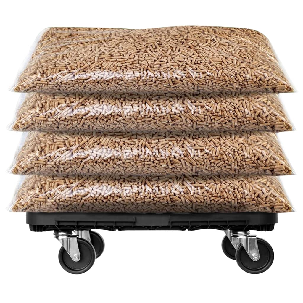 Τρόλεϊ Μεταφοράς Μαύρο 300 κιλά από Πολυπροπυλένιο - PAKOBAZAAR