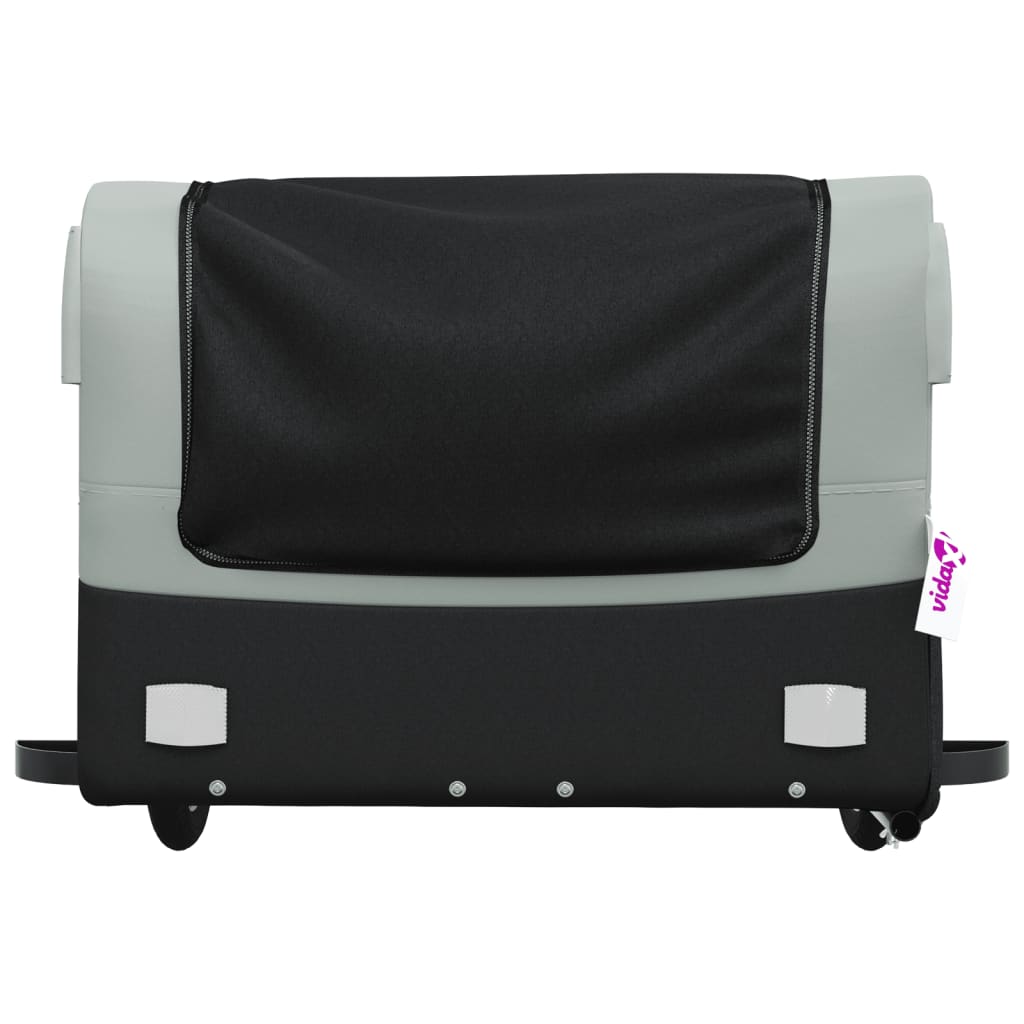 Τρέιλερ Ποδηλάτου Μαύρο και Γκρι 45 Κιλά από Σίδερο