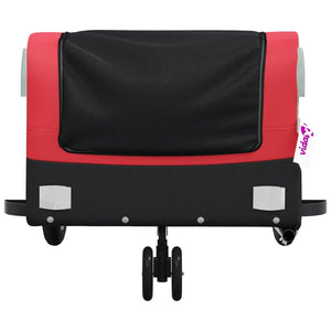 Τρέιλερ Ποδηλάτου Μαύρο και Κόκκινο 30 Κιλά από Σίδερο