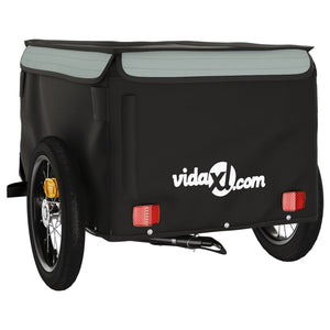 Τρέιλερ Ποδηλάτου Μαύρο και Γκρι 30 Κιλά από Σίδερο