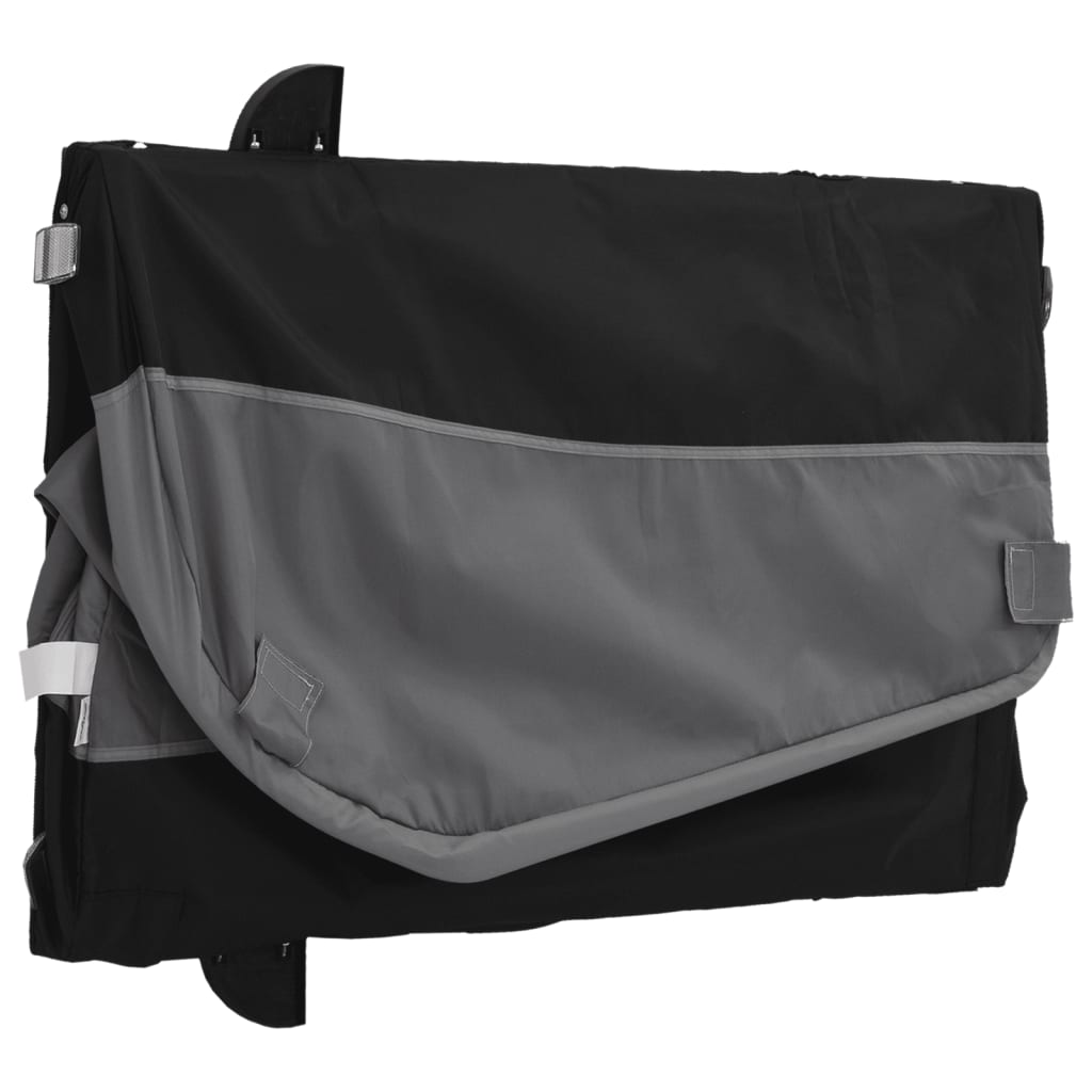 Τρέιλερ Ποδηλάτου Μαύρο και Γκρι 45 Κιλά από Σίδερο