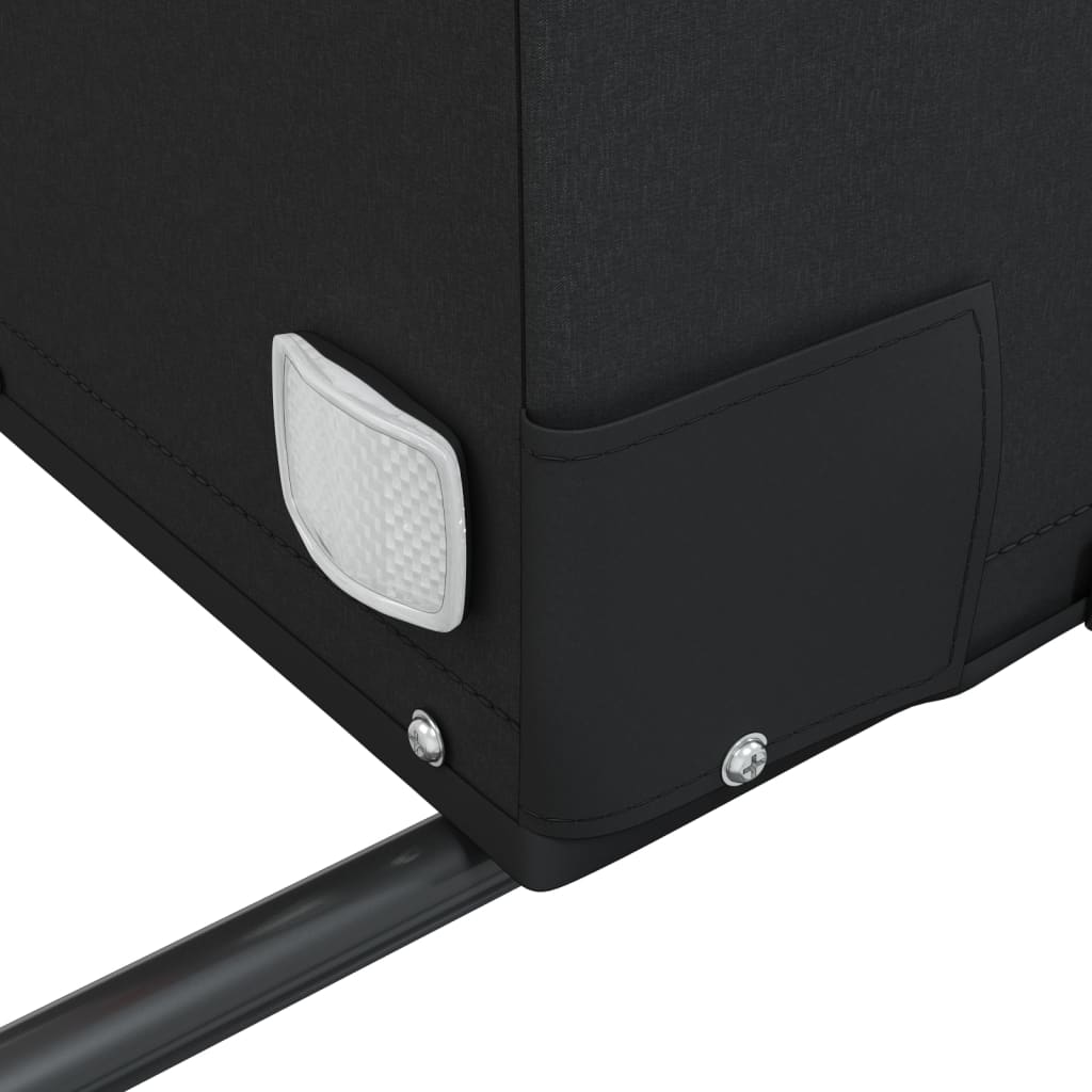 Τρέιλερ Ποδηλάτου Μαύρο και Μπλε 45 Κιλά από Σίδερο