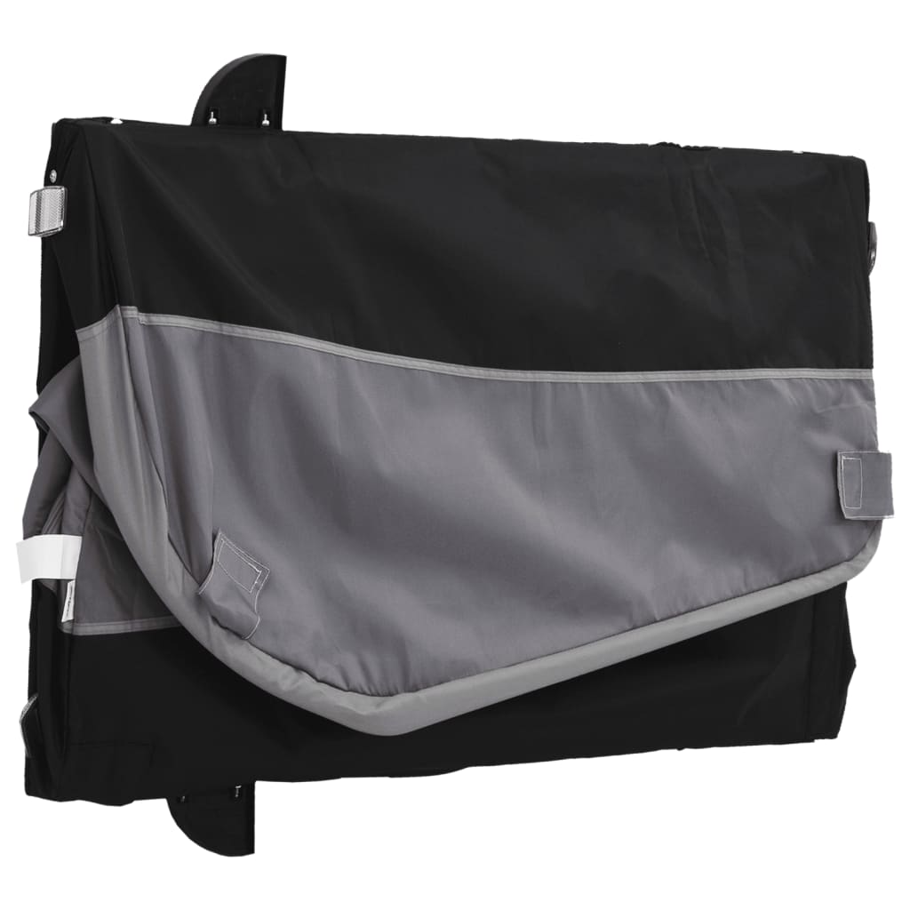 Τρέιλερ Ποδηλάτου Μαύρο και Γκρι 45 Κιλά από Σίδερο