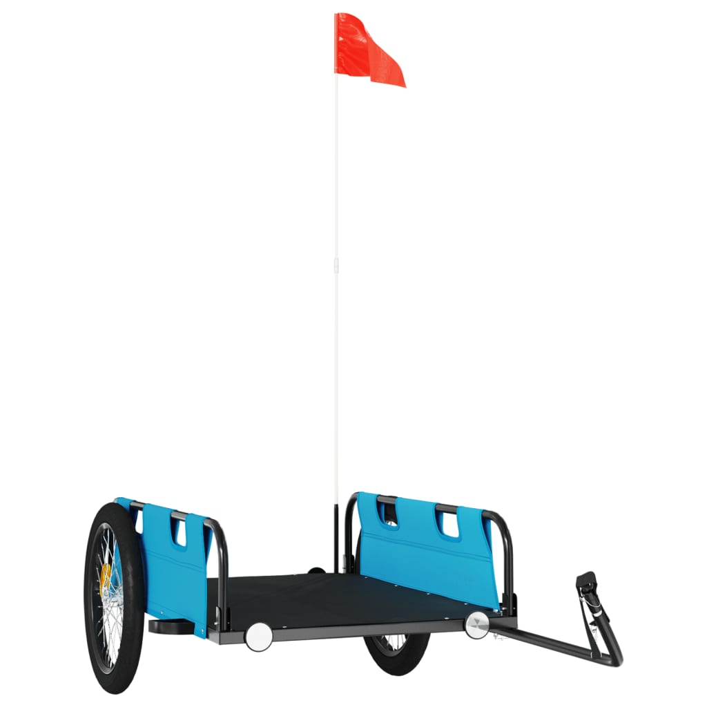 Τρέιλερ Ποδηλάτου Μπλε Ύφασμα Oxford/Σίδηρος