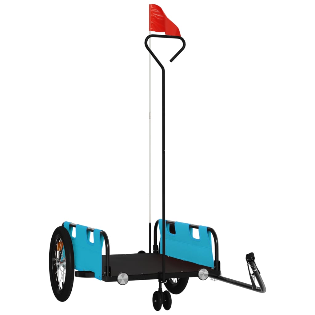 Τρέιλερ Ποδηλάτου Μπλε Ύφασμα Oxford/Σίδηρος