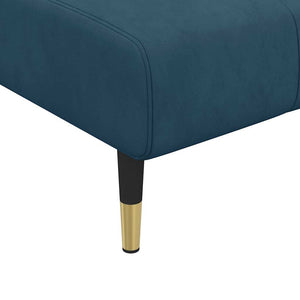 Καναπές Κρεβάτι Γωνιακός Μπλε 275 x 140 x 70 εκ. Βελούδινος