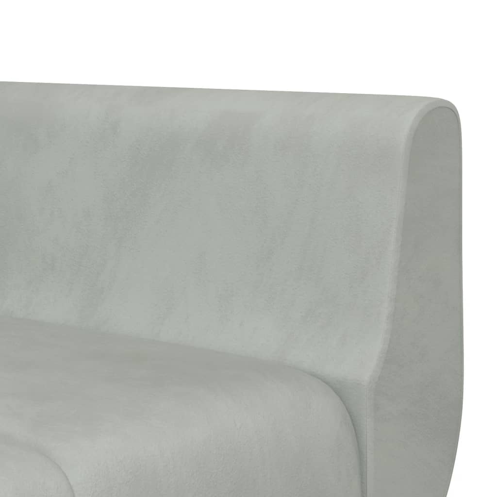 Καναπές Κρεβάτι Γωνιακός Αν. Γκρι 275 x 140 x 70 εκ. Βελούδινος