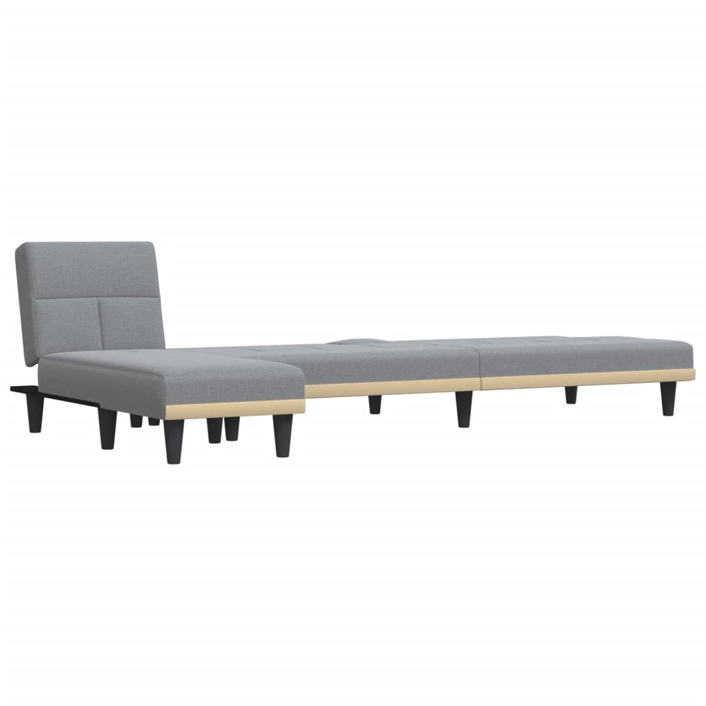 Καναπές Κρεβάτι Γωνιακός Αν. Γκρι 255x140x70 εκ. Υφασμάτινος - Pakobazaar