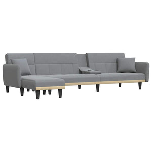 Καναπές Κρεβάτι Γωνιακός Αν. Γκρι 275x140x70 εκ. Υφασμάτινος - Pakobazaar