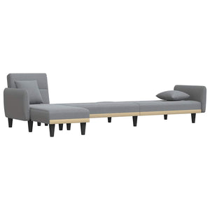 Καναπές Κρεβάτι Γωνιακός Αν. Γκρι 275x140x70 εκ. Υφασμάτινος - Pakobazaar