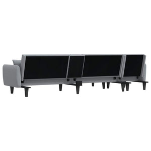 Καναπές Κρεβάτι Γωνιακός Αν. Γκρι 275x140x70 εκ. Υφασμάτινος - Pakobazaar