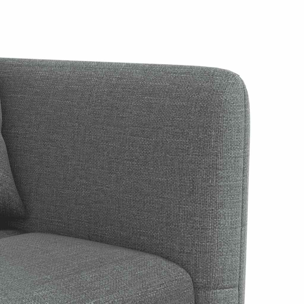 Καναπές Κρεβάτι Γωνιακός Σκ. Γκρι 275x140x70 εκ. Υφασμάτινος
