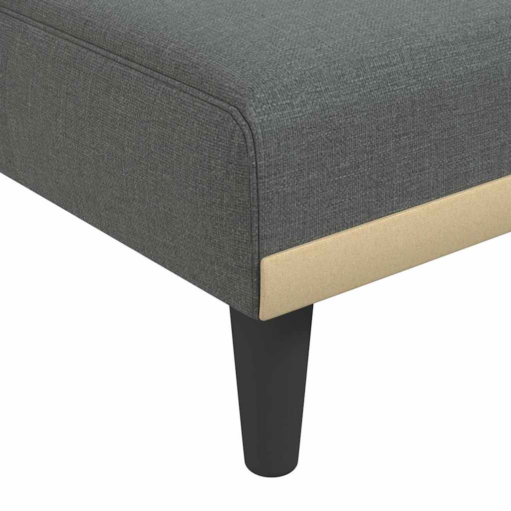 Καναπές Κρεβάτι Γωνιακός Σκ. Γκρι 275x140x70 εκ. Υφασμάτινος