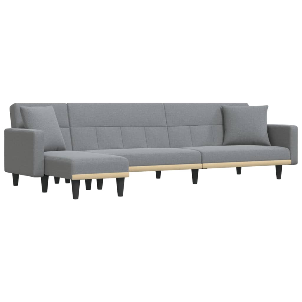 Καναπές Κρεβάτι Γωνιακός Αν. Γκρι 275x140x70 εκ. Υφασμάτινος