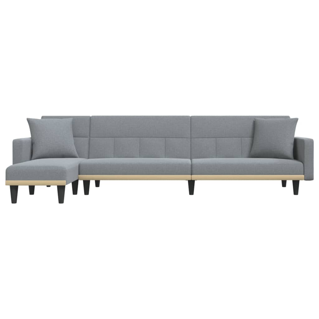 Καναπές Κρεβάτι Γωνιακός Αν. Γκρι 275x140x70 εκ. Υφασμάτινος