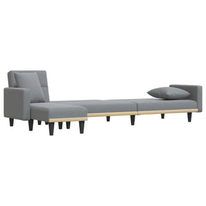 Καναπές Κρεβάτι Γωνιακός Αν. Γκρι 275x140x70 εκ. Υφασμάτινος