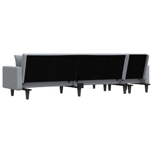 Καναπές Κρεβάτι Γωνιακός Αν. Γκρι 275x140x70 εκ. Υφασμάτινος