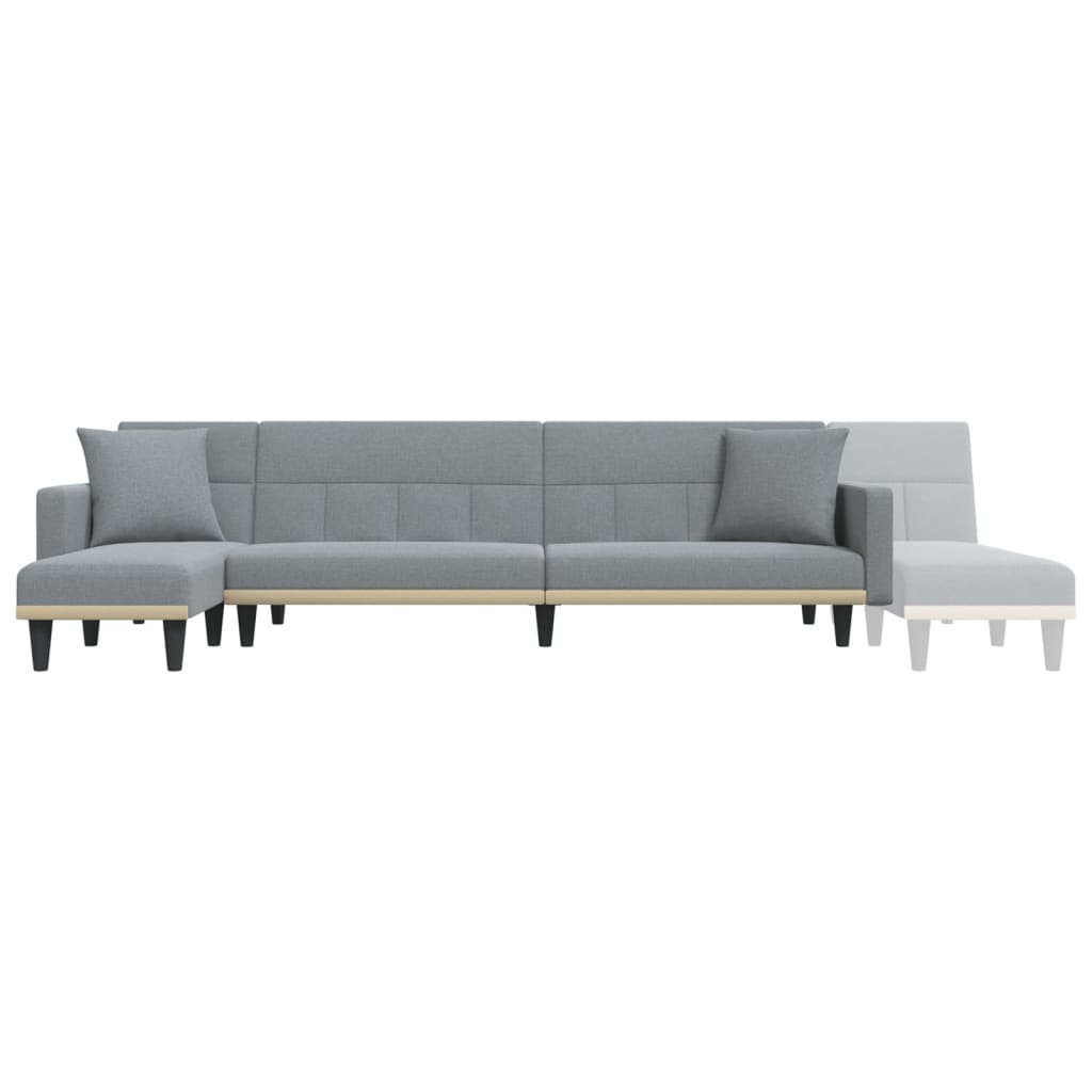 Καναπές Κρεβάτι Γωνιακός Αν. Γκρι 275x140x70 εκ. Υφασμάτινος