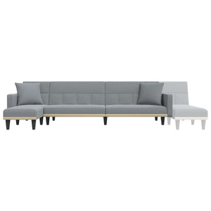 Καναπές Κρεβάτι Γωνιακός Αν. Γκρι 275x140x70 εκ. Υφασμάτινος