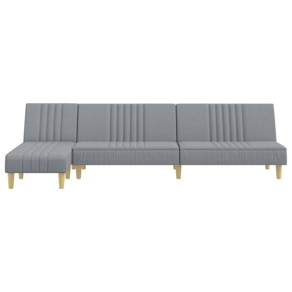 Καναπές Κρεβάτι Γωνιακός Αν. Γκρι 255x140x70 εκ. Υφασμάτινος