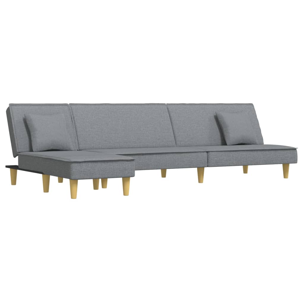 Καναπές Κρεβάτι Γωνιακός Αν. Γκρι 255x140x70 εκ. Υφασμάτινος