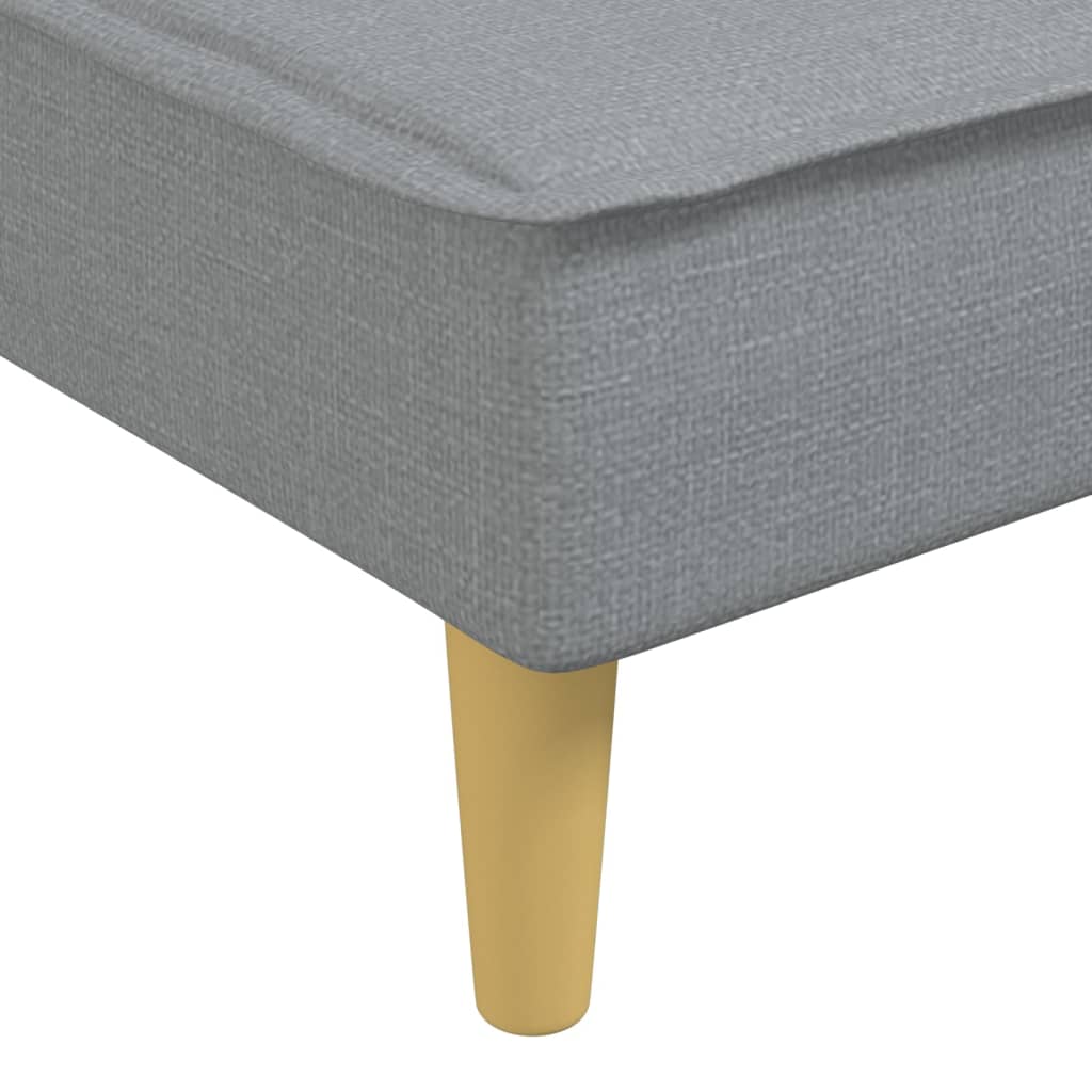 Καναπές Κρεβάτι Γωνιακός Αν. Γκρι 255x140x70 εκ. Υφασμάτινος