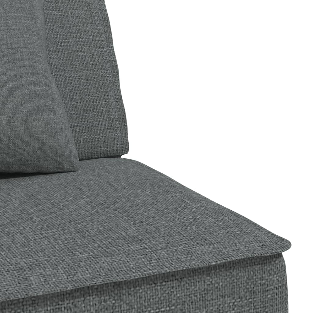 Καναπές Κρεβάτι Γωνιακός Σκούρο Γκρι 255x140x70 εκ. Υφασμάτινος