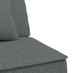Καναπές Κρεβάτι Γωνιακός Σκούρο Γκρι 255x140x70 εκ. Υφασμάτινος