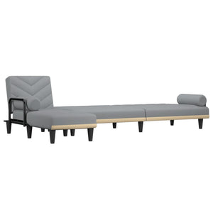 Καναπές Κρεβάτι Γωνιακός Αν. Γκρι 260x140x70 εκ. Υφασμάτινος - Pakobazaar