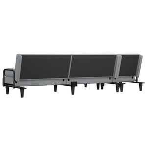 Καναπές Κρεβάτι Γωνιακός Αν. Γκρι 260x140x70 εκ. Υφασμάτινος - Pakobazaar