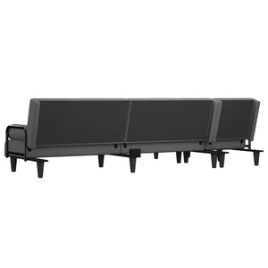 Καναπές Κρεβάτι Γωνιακός Σκ. Γκρι 260x140x70 εκ. Υφασμάτινος