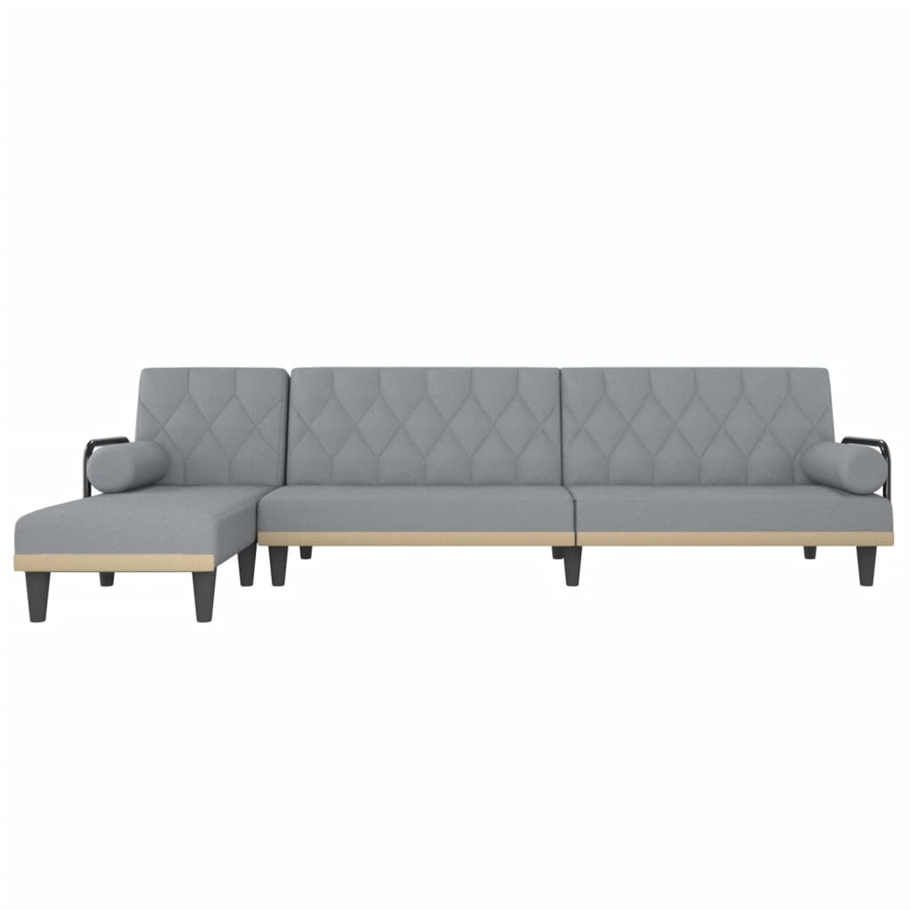 Καναπές Κρεβάτι Γωνιακός Αν. Γκρι 260x140x70 εκ. Υφασμάτινος