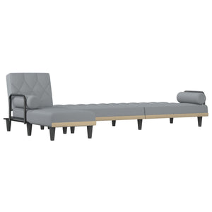 Καναπές Κρεβάτι Γωνιακός Αν. Γκρι 260x140x70 εκ. Υφασμάτινος