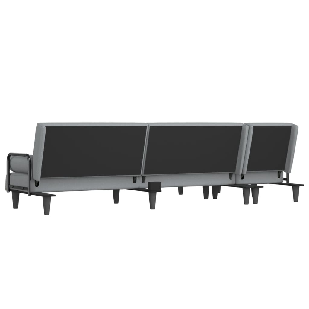 Καναπές Κρεβάτι Γωνιακός Αν. Γκρι 260x140x70 εκ. Υφασμάτινος