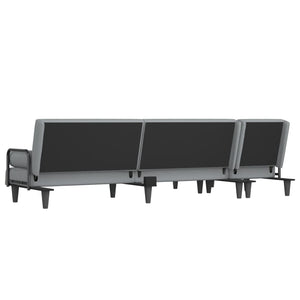 Καναπές Κρεβάτι Γωνιακός Αν. Γκρι 260x140x70 εκ. Υφασμάτινος