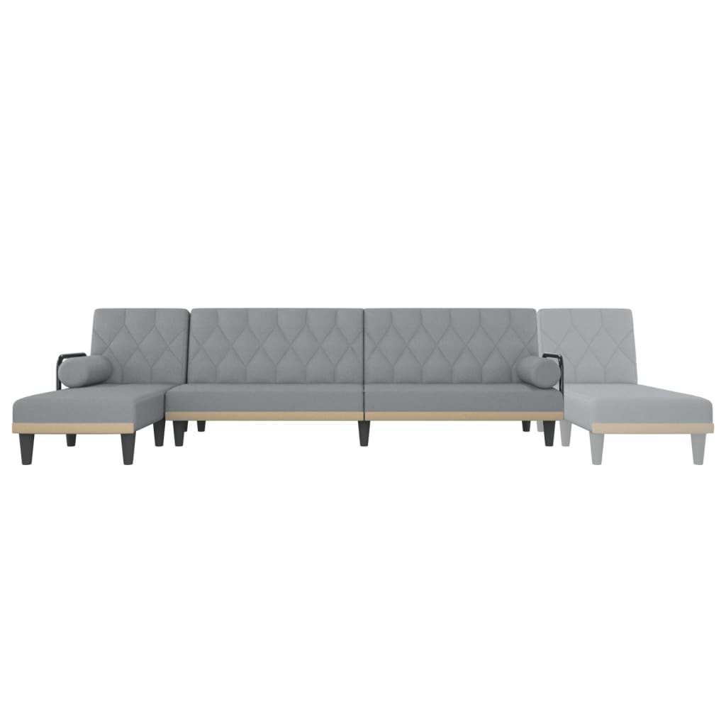 Καναπές Κρεβάτι Γωνιακός Αν. Γκρι 260x140x70 εκ. Υφασμάτινος