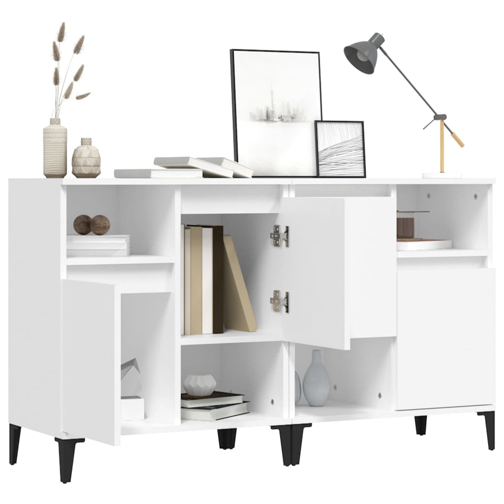 Ντουλάπια 2 τεμ. Λευκά 60 x 35 x 70 εκ. από Επεξεργασμένο Ξύλο