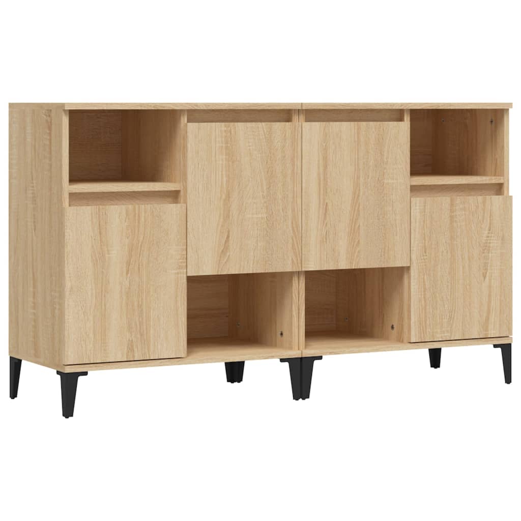 Ντουλάπια 2 τεμ. Sonoma Δρυς 60x35x70 εκ. Επεξεργασμένο Ξύλο