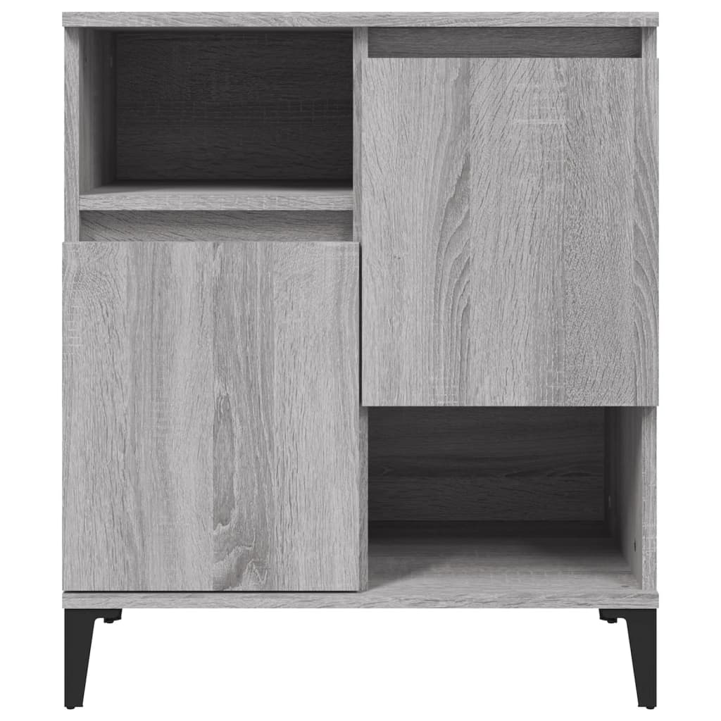 Ντουλάπι 2 τεμ. Γκρι Sonoma 60x35x70 εκ. από Επεξεργασμένο Ξύλο
